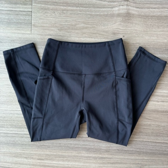 RBX Black High Waisted Ankle Length Leggings Small - Picture 2 of 6